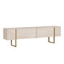 Nordure Onera Mueble para TV Travertino y Oro